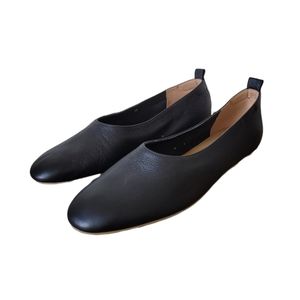 Everlane The Day Glove Flat Italian Black Leather Sz 11 NWOB